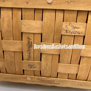 National Sponsoring Award Longaberger Medium 2002 Basket Signed