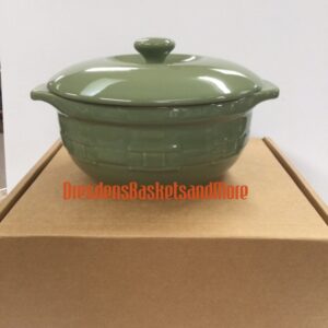 Sage 4 Quart Woven Traditions Longaberger Casserole