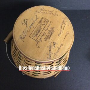 Longaberger 2003 Heritage Days Basket w/ Liner, Protector, Tie On & Lid SIGNED