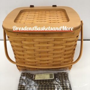 Longaberger Weekender Basket w/ Divided Protectors & Liner
