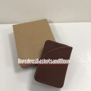 Longaberger Country Estates Leather Credit Card Case NIB