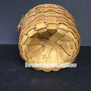 Longaberger 2002 Bee Facilitator Basket w/ Liner & Protector SIGNED