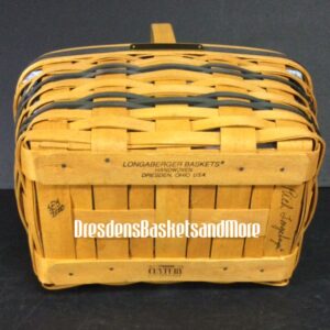 Longaberger 2000 Bee Speaker Basket w/ Liner, Protector & Handle Gripper SIGNED