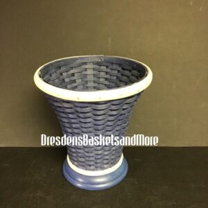 Longaberger Prototype Blue/Whitewashed Vase Basket RARE