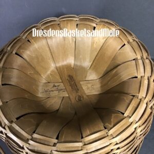 Longaberger 2015 Apple Vintage Basket w/ Protector SIGNED