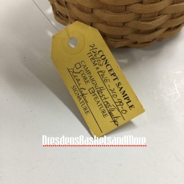 Longaberger 2002 Hostess Thank You Basket Prototype RARE