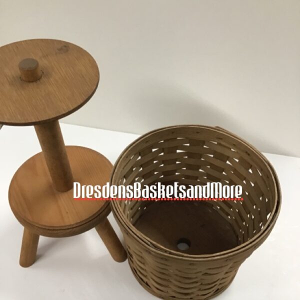 Longaberger 1981 Small Fern Basket w/ Stand