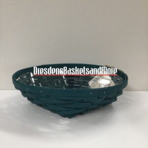 Summer Brights Longaberger Medium Oval Diamond  On Line Exclusive Teal