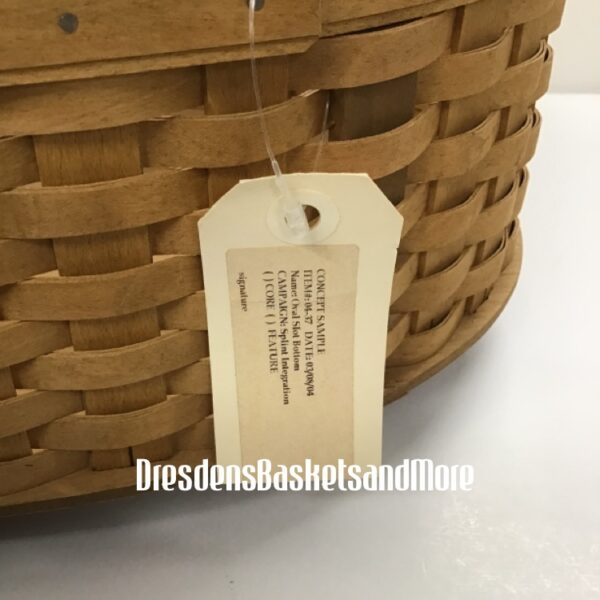 Longaberger 2004 Prototype Oval Basket w/ Feet RARE