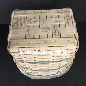 Longaberger April 2001 Partnering For Success Award Basket Set SIGNED