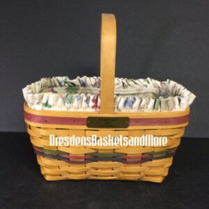 Longaberger 1999 Bee Speaker Basket w/ Liner & Protector SIGNED