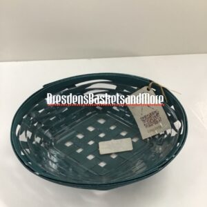 Summer Brights Longaberger Medium Oval Diamond  On Line Exclusive Teal