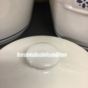 Classic Blue Longaberger 3pc Canister Set