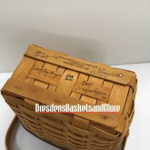 Longaberger 2001 Award Basket SIGNED