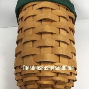 Longaberger 2001 Small Gatehouse Classic Basket w/ Liner & Protector