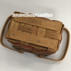 Longaberger 2002 Branch Advisor Mini Bee Basket w/ Protector RARE - SIGNED