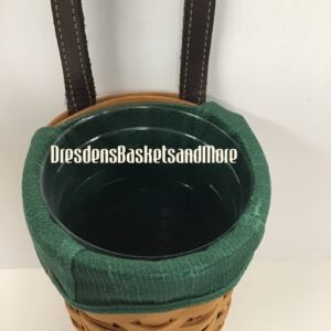Longaberger 2001 Small Gatehouse Classic Basket w/ Liner & Protector