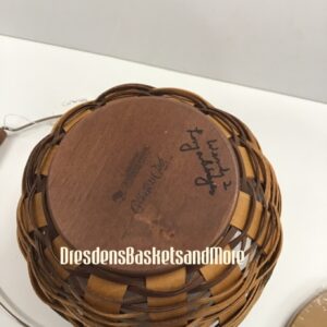 Longaberger Collectors Club 20th Anniversary Member Basket w/ Protector & Lid SIGNED