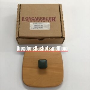 Longaberger Woodcrafts Let It Snow Green Lid NIB