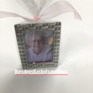 Pewter Woven Longaberger Photo Frame