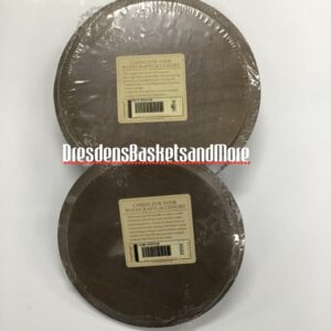 Longaberger Woodcrafts Set of 5 Deep Brown Crock Basket Lids