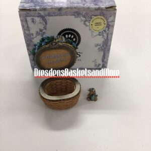 Boyd's Bear Longaberger Hannah Cabana Stripe Treasure Box Resin