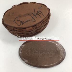 Longaberger 2009 Kickoff Basket w/ Protector & Lid SIGNED