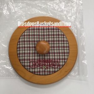 2002 Woven Memories/ 7" Measuring Basket Fabric/Wood Lid *See Photo