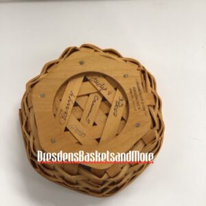 Longaberger 2002 7" Generations Basket w/ Protector SIGNED