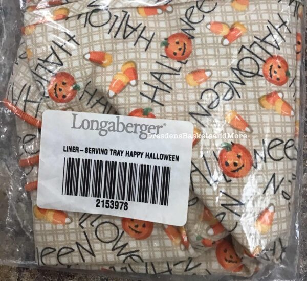 Serving Tray Longaberger Happy Halloween Liner OTE