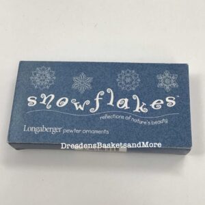 Snowflake Longaberger Pewter Ornaments