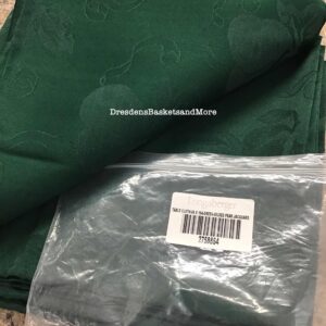 Table Cloth Longaberger Green Gilded Pear 60" x 104"