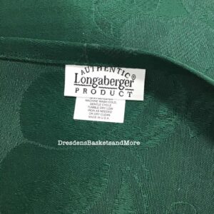 Table Cloth Longaberger Green Gilded Pear 60" x 104"