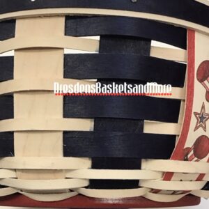 Longaberger 2016 The Club Limited Fireworks Medium Roundabout Basket w/ Protector & Lid*