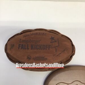 Longaberger 2008 Kickoff Basket w/ Protector & Lid SIGNED