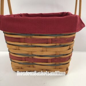 Longaberger 2007 American Celebrations Picnic Tote Basket w/ Protector & Liner*