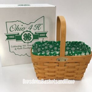 Longaberger 2002 Ohio 4-H Centennial Basket Set NIB - SIGNED - RARE