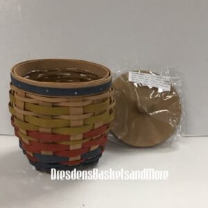 Longaberger 2017 The Club Little Jar Basket w/ Protector & Lid*