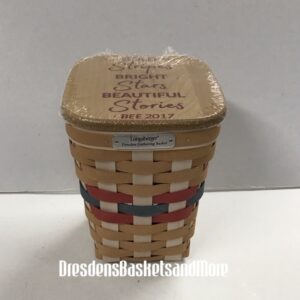 Longaberger 2017 Bee - Dresden Gathering Basket w/ Protector & Lid
