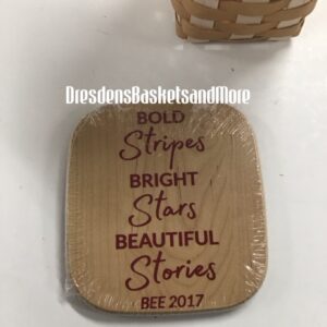 Longaberger 2017 Bee - Dresden Gathering Basket w/ Protector & Lid