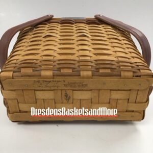 Longaberger 2004 VIP Sales Basket w/ Protector SIGNED