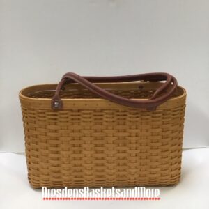 Longaberger 2005 Buzz Spectator Tote Basket w/ Protector RARE & SIGNED
