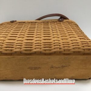 Longaberger 2005 Buzz Spectator Tote Basket w/ Protector RARE & SIGNED