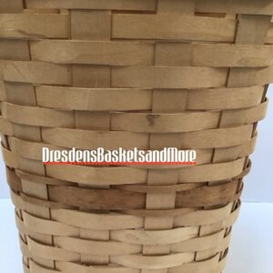 Longaberger 1982 Small Square Waste Basket SIGNED