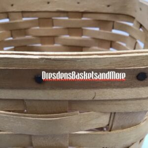 Longaberger 1982 Small Square Waste Basket SIGNED