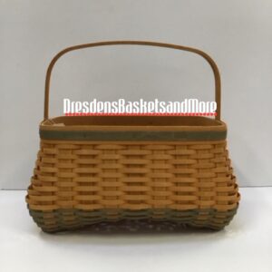 Longaberger 2001 Rectangle Classic/Sage Prototype Basket* RARE