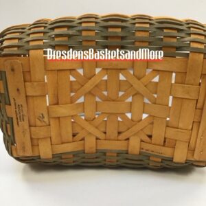 Longaberger 2001 Rectangle Classic/Sage Prototype Basket* RARE