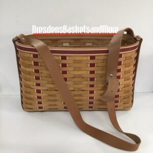 Longaberger 2009 Sales Leader Career Tote Basket w/ Protector SIGNED