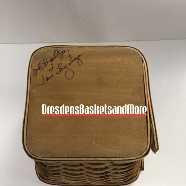 Longaberger 2003 Concept Sample Square Halloween Lantern Basket RARE SIGNED