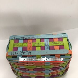 Longaberger 2011 Summer Lovin' Medium Boardwalk Basket Combo RARE SIGNED